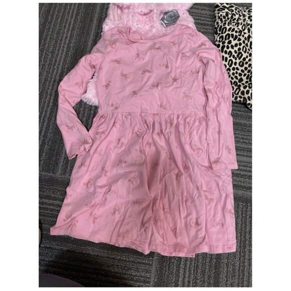 Girls Size 4 Clothing Bundle – 9-Piece Lot Sweaters Pants Dress Faux Fur Vest – - Picture 9 of 12